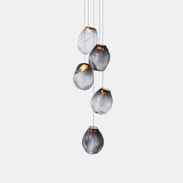 Flytande Glas Sten Hängande Lampa