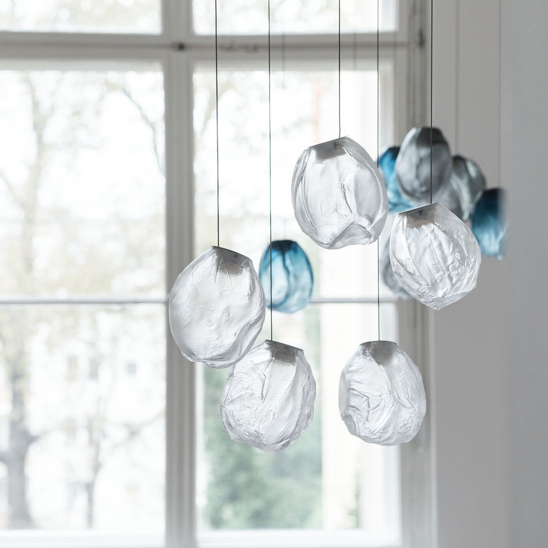 Flytande Glas Sten Hängande Lampa