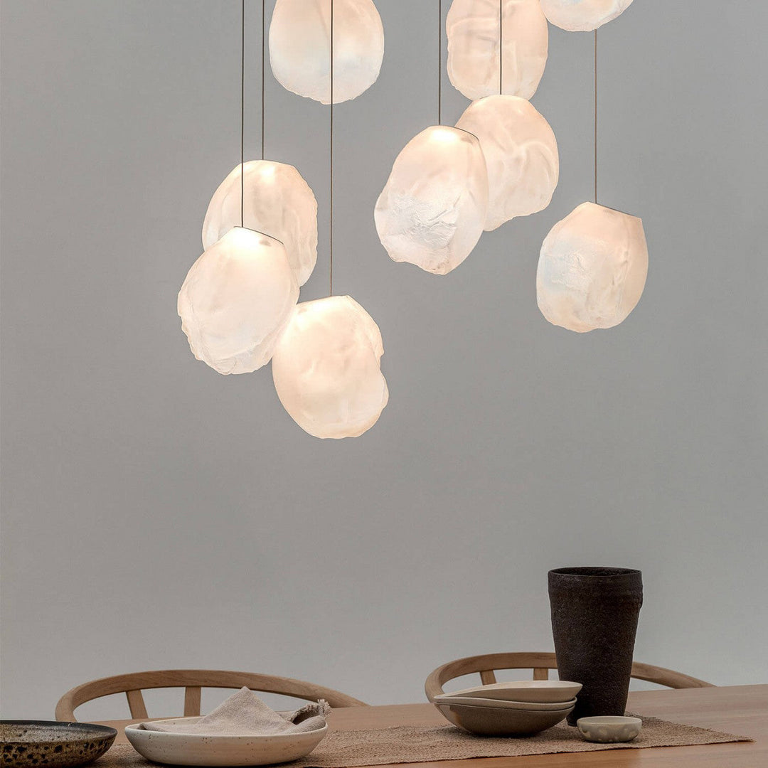 Flytande Glas Sten Hängande Lampa