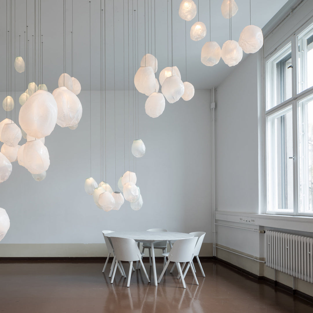 Flytande Glas Sten Hängande Lampa