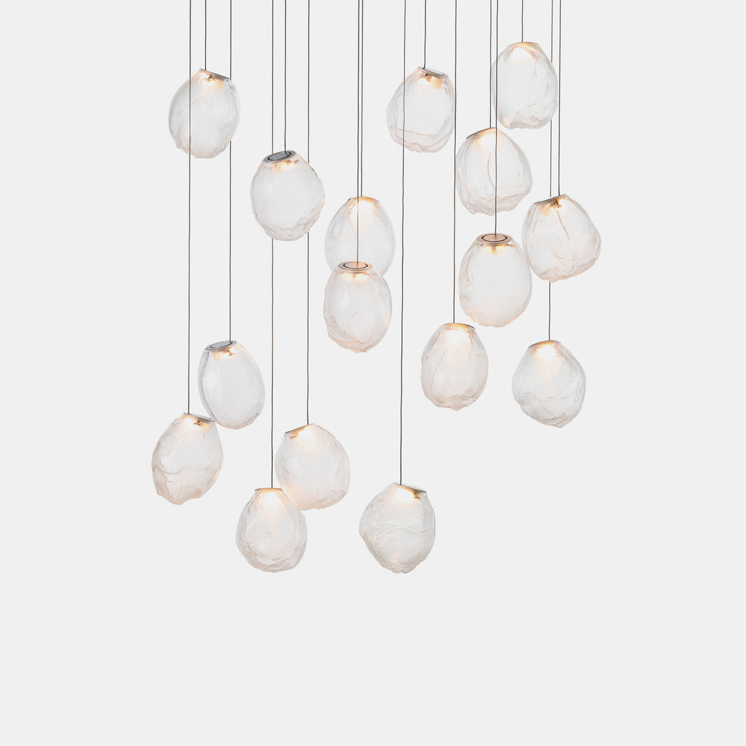 Flytande Glas Sten Hängande Lampa