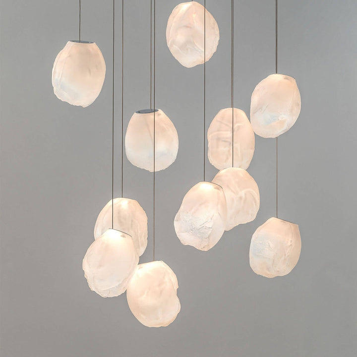 Flytande Glas Sten Hängande Lampa