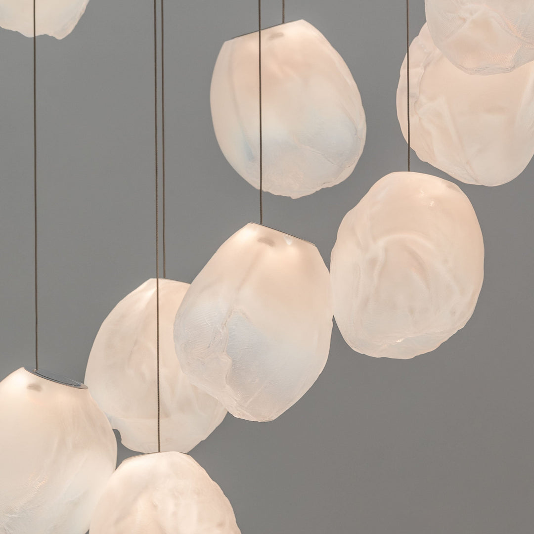 Flytande Glas Sten Hängande Lampa
