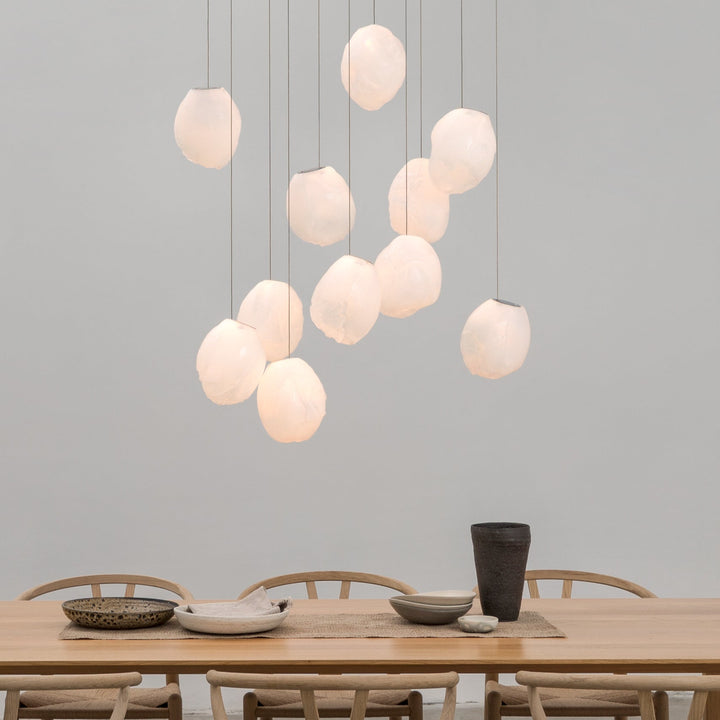 Flytande Glas Sten Hängande Lampa