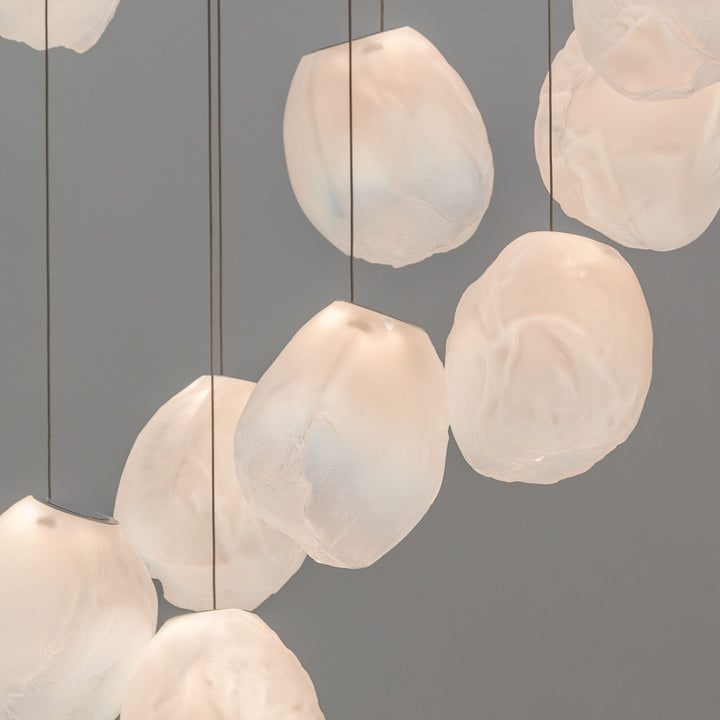 Flytande Glas Sten Hängande Lampa