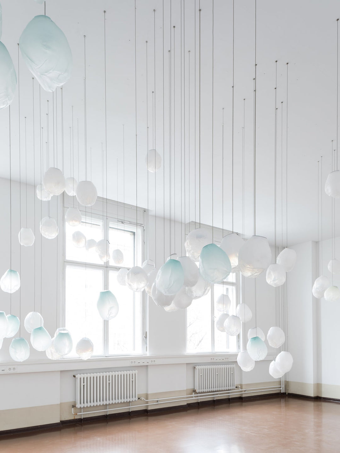 Flytande Glas Sten Hängande Lampa