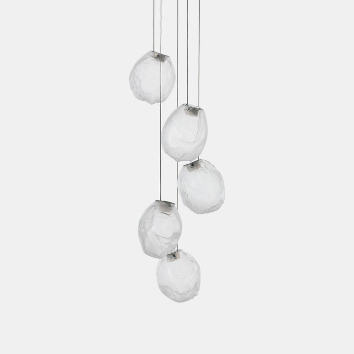 Flytande Glas Sten Hängande Lampa