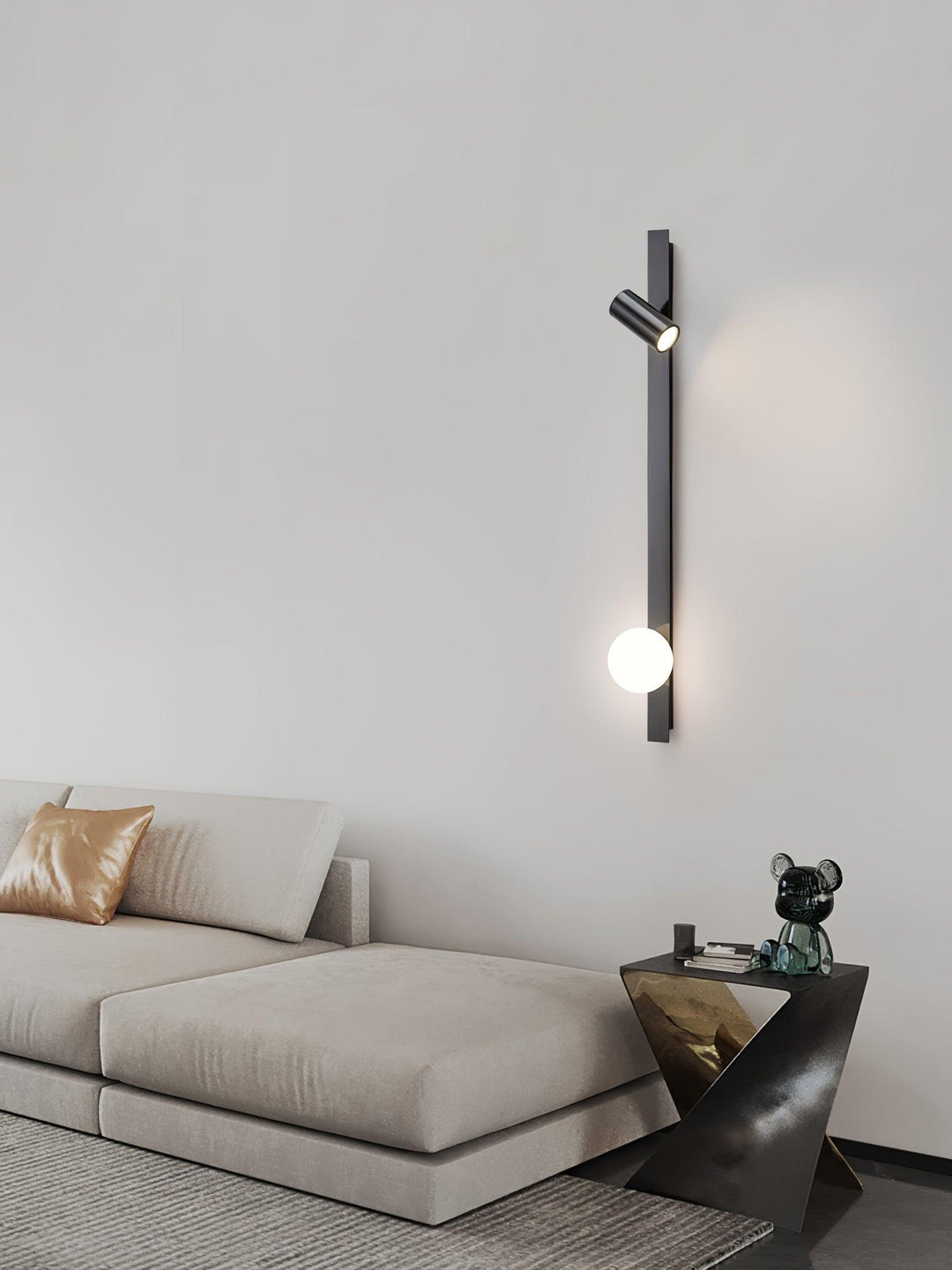 Lång Arm Vägglampa med Stickkontakt