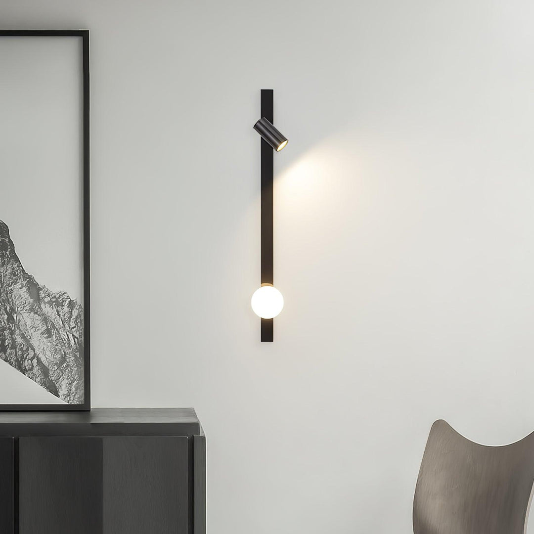Lång Arm Vägglampa med Stickkontakt