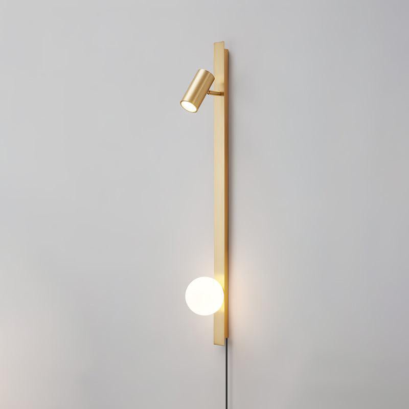 Lång Arm Vägglampa med Stickkontakt