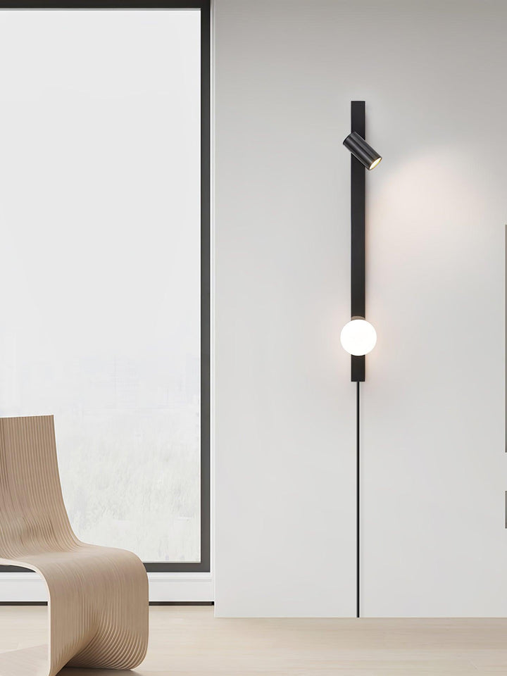 Lång Arm Vägglampa med Stickkontakt