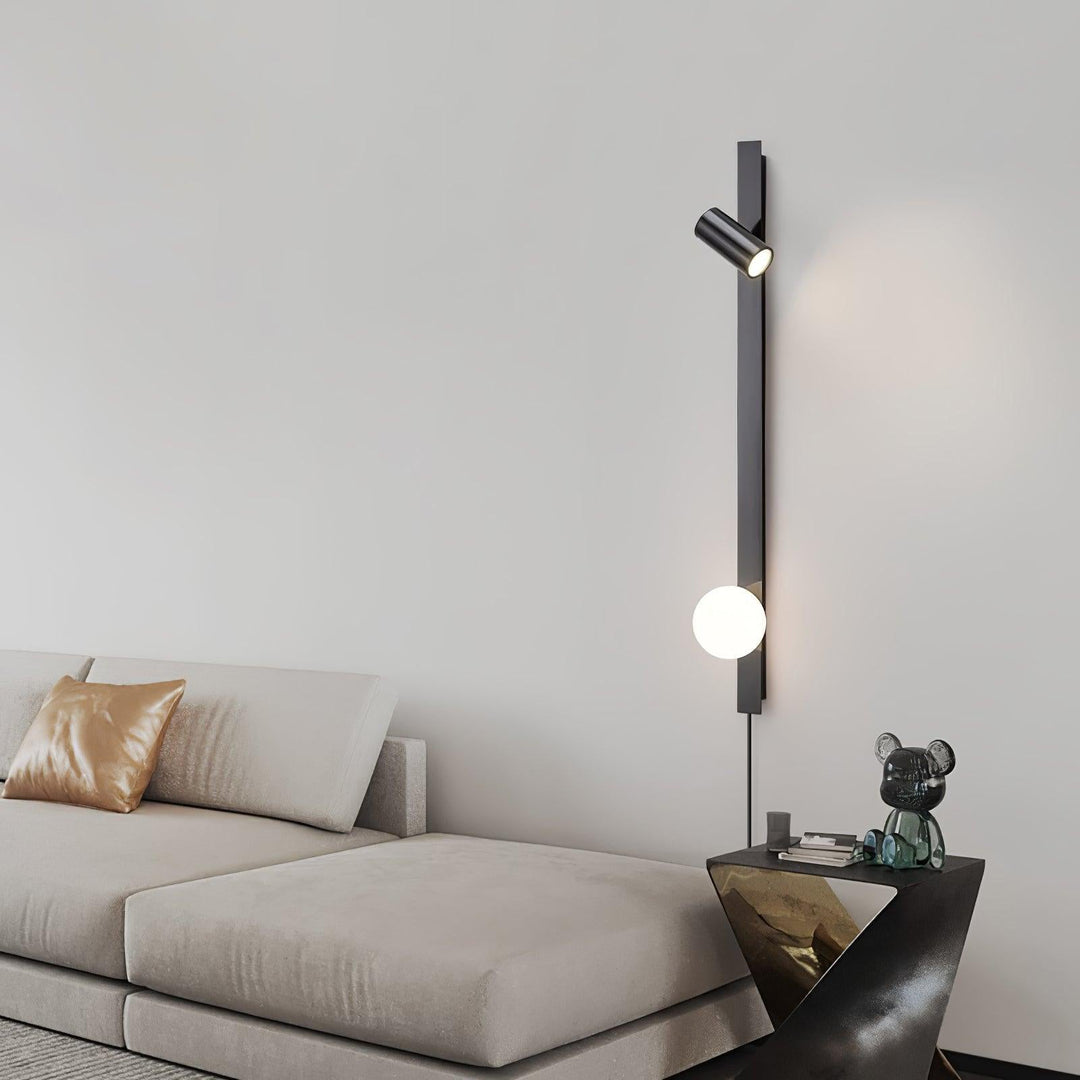 Lång Arm Vägglampa med Stickkontakt