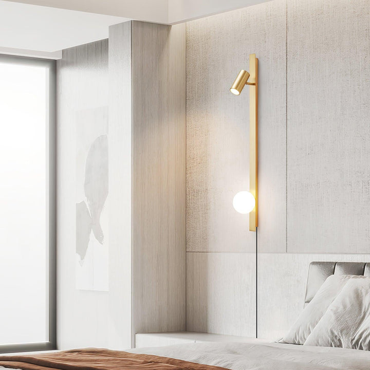 Lång Arm Vägglampa med Stickkontakt