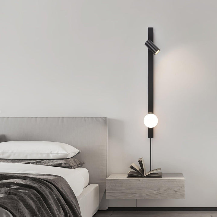 Lång Arm Vägglampa med Stickkontakt