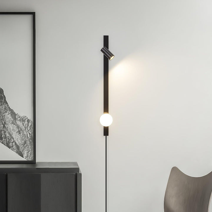 Lång Arm Vägglampa med Stickkontakt