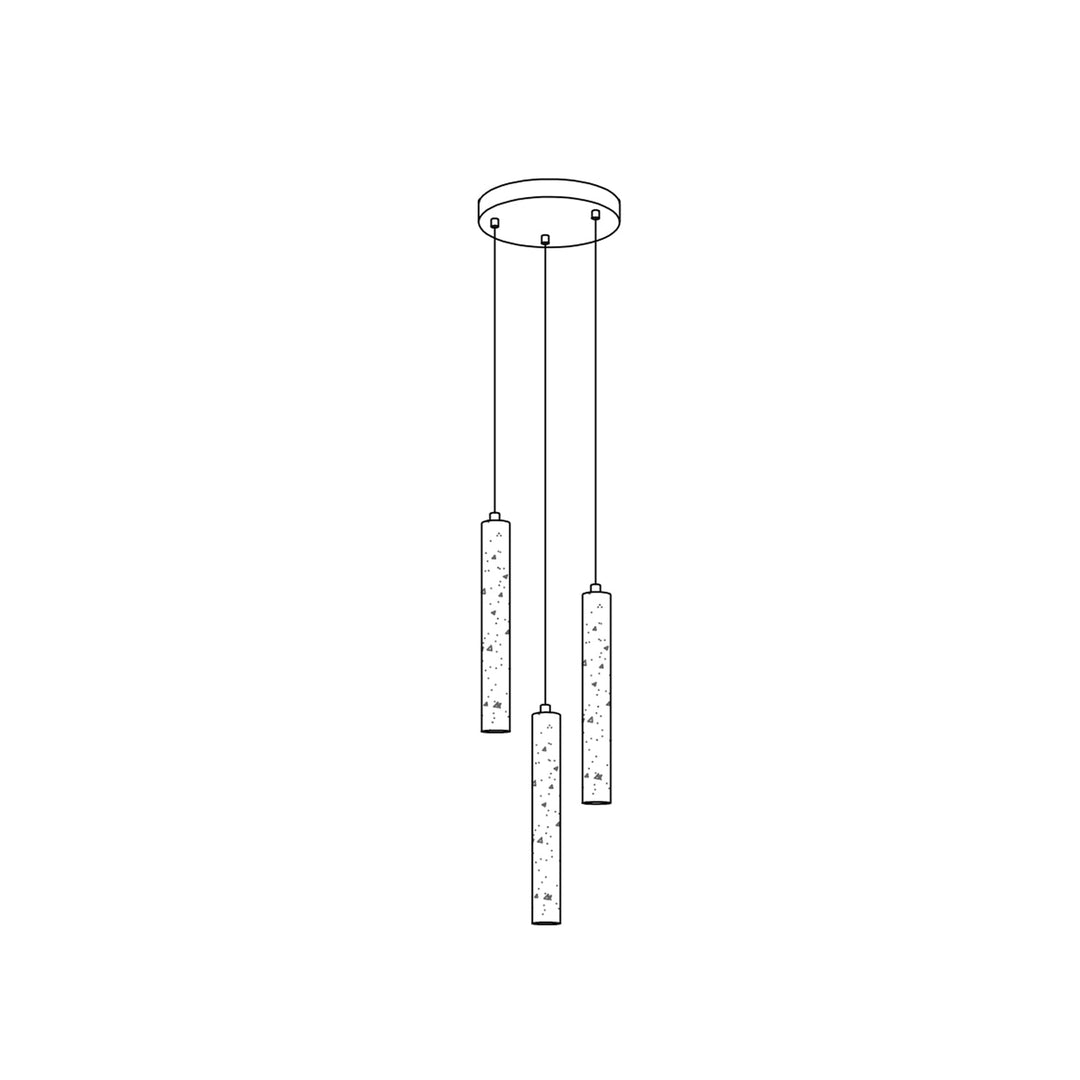 Lång Cylinder Pendellampa
