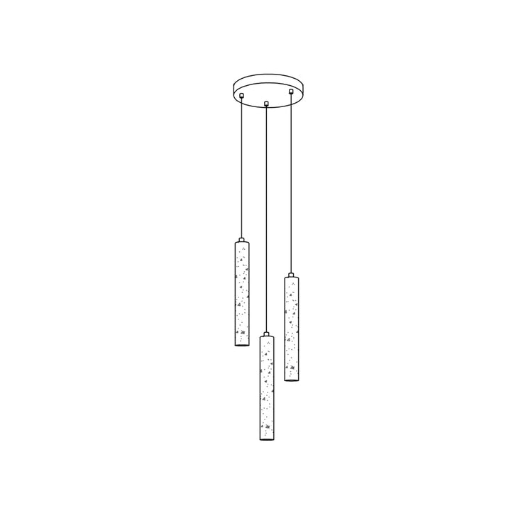 Lång Cylinder Pendellampa