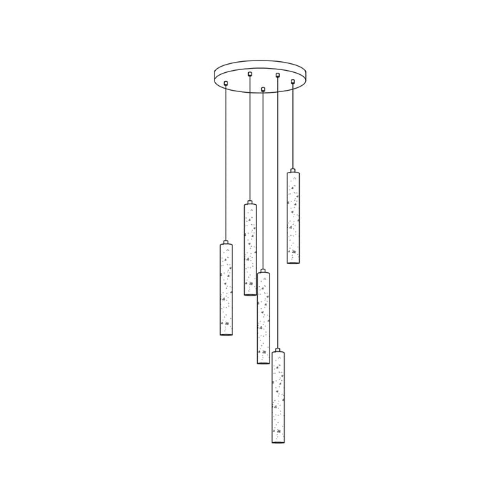 Lång Cylinder Pendellampa