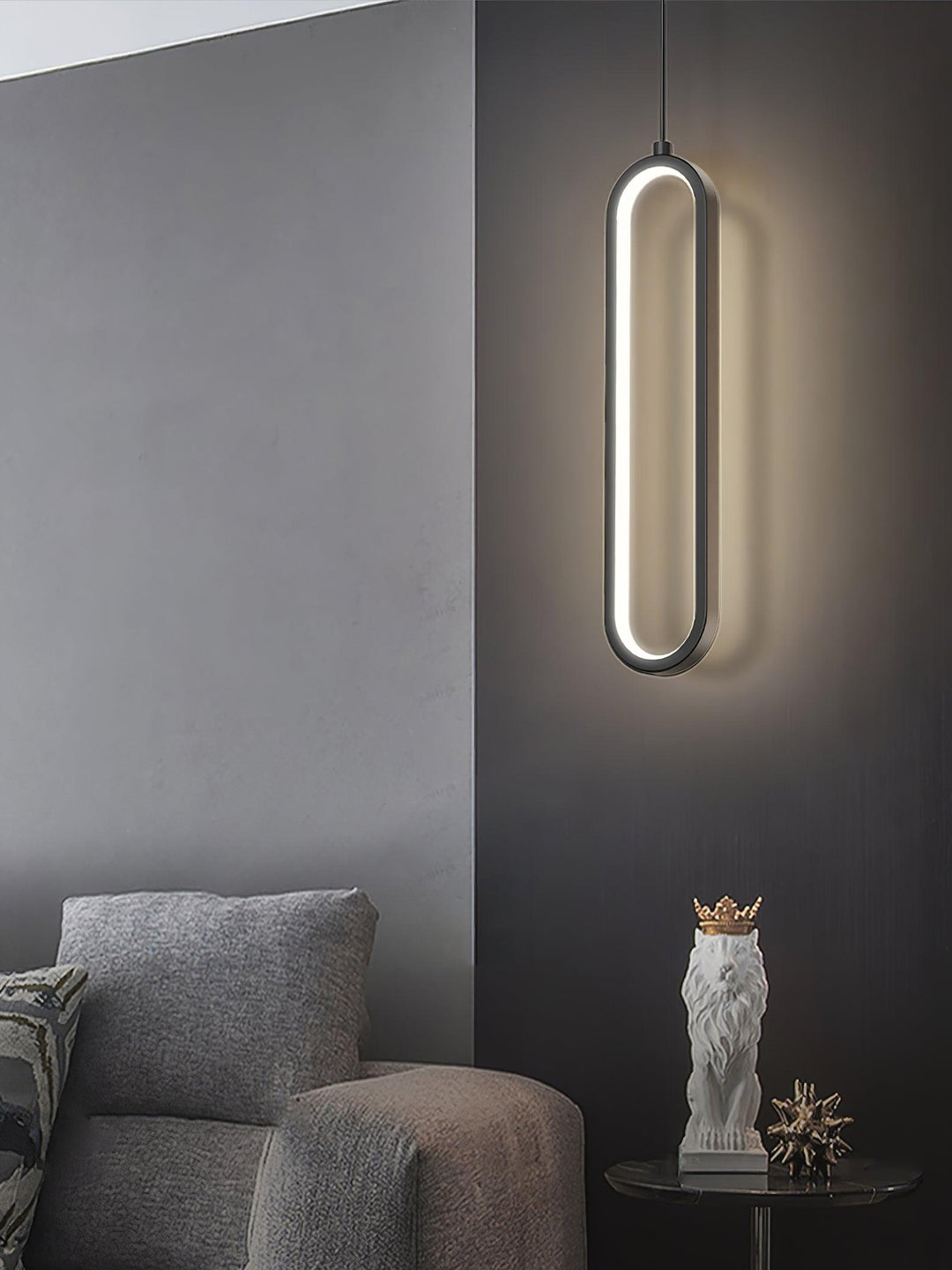 Lång Oval LED Hänglampa