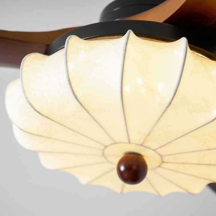 Lotus Bloom Takfläktlampa