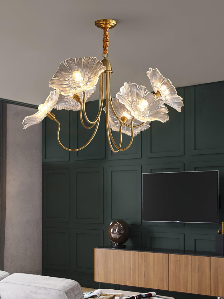 Lotusblad Glas Kandelaber