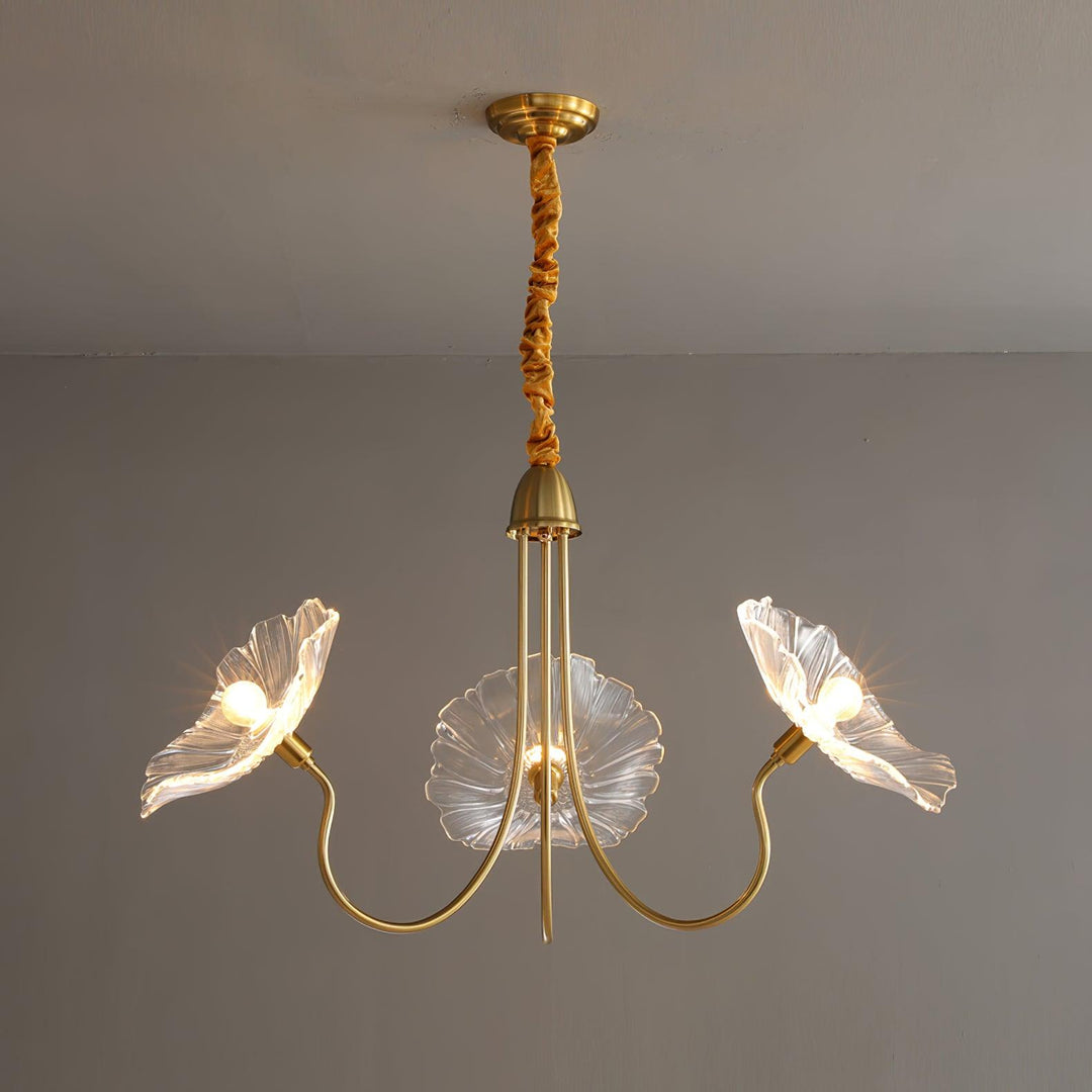 Lotusblad Glas Kandelaber
