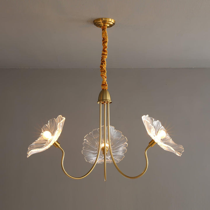 Lotusblad Glas Kandelaber