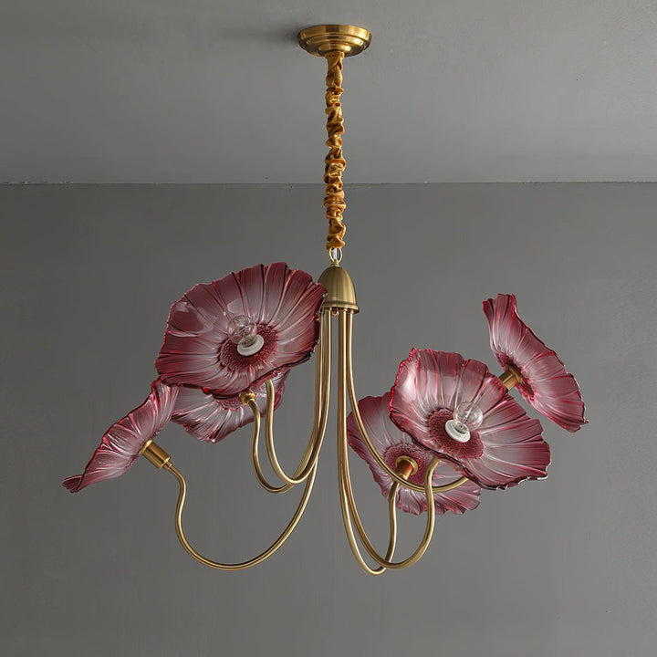 Lotusblad Glas Kandelaber