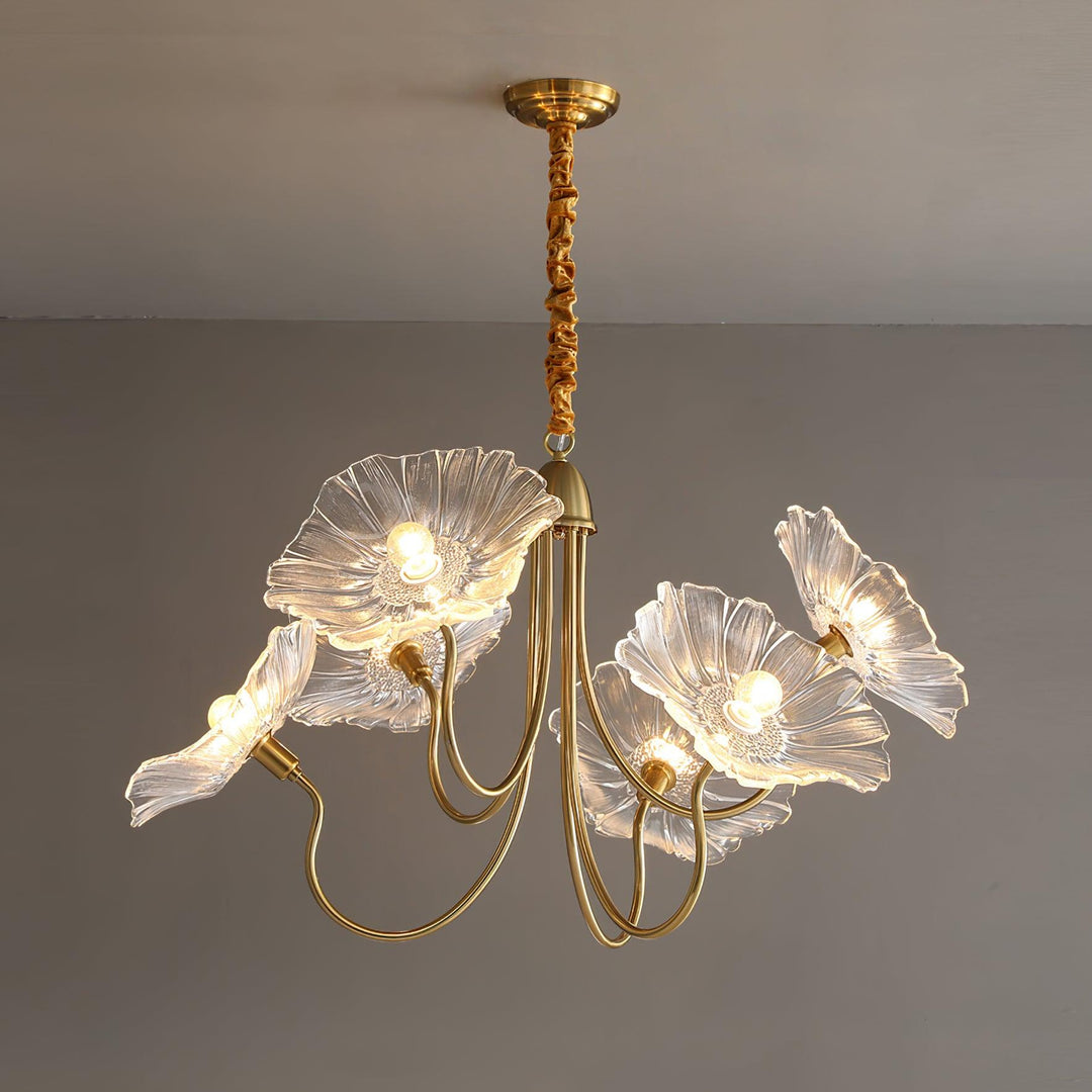 Lotusblad Glas Kandelaber