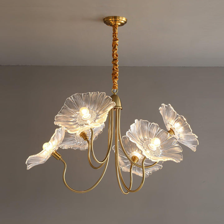 Lotusblad Glas Kandelaber