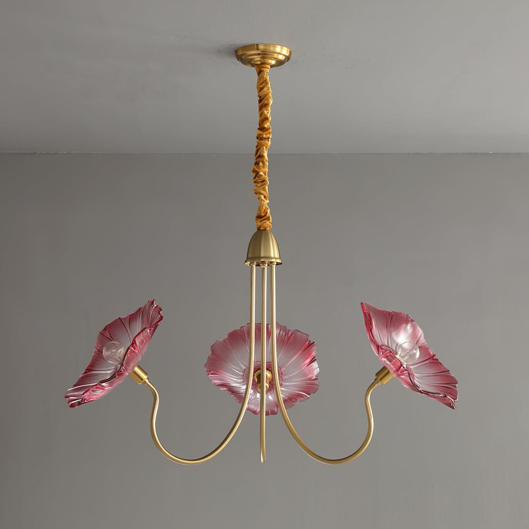 Lotusblad Glas Kandelaber