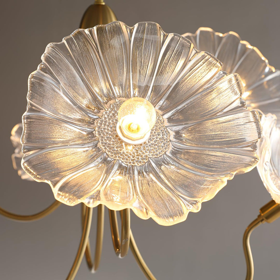 Lotusblad Glas Kandelaber