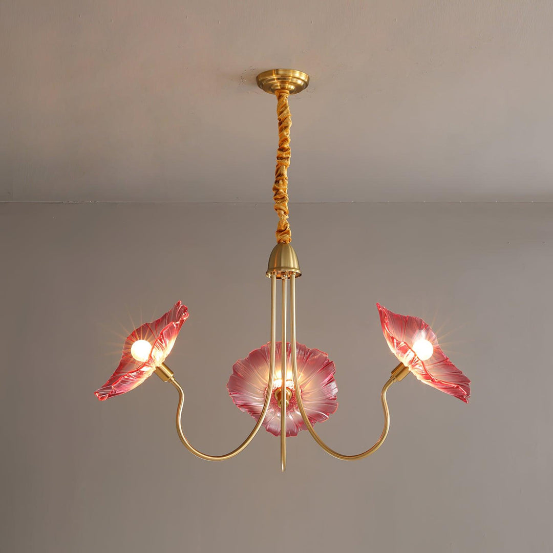 Lotusblad Glas Kandelaber