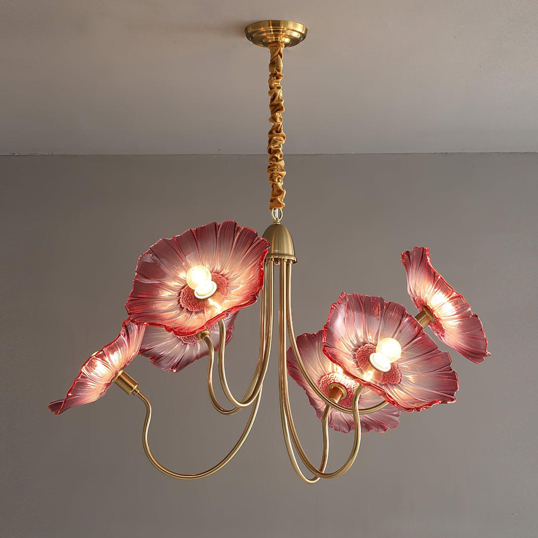 Lotusblad Glas Kandelaber