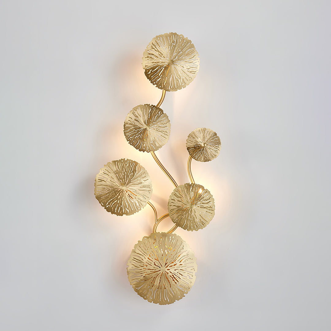 Lotusblad Vägglampa