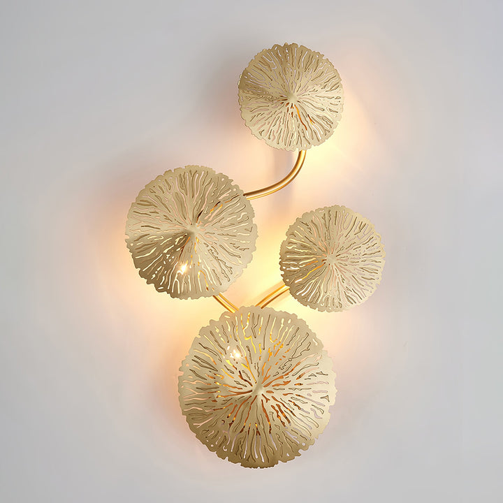 Lotusblad Vägglampa