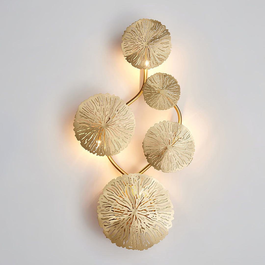 Lotusblad Vägglampa