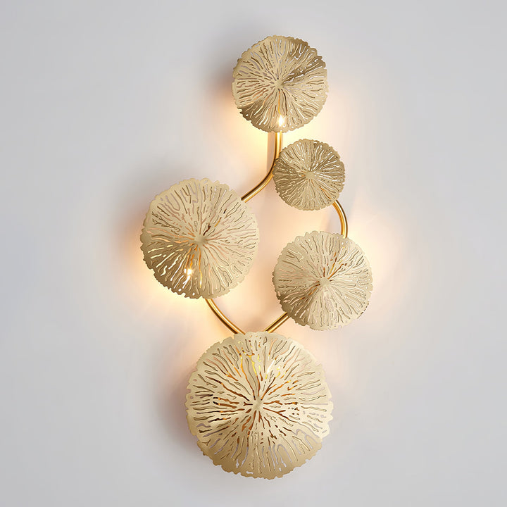 Lotusblad Vägglampa
