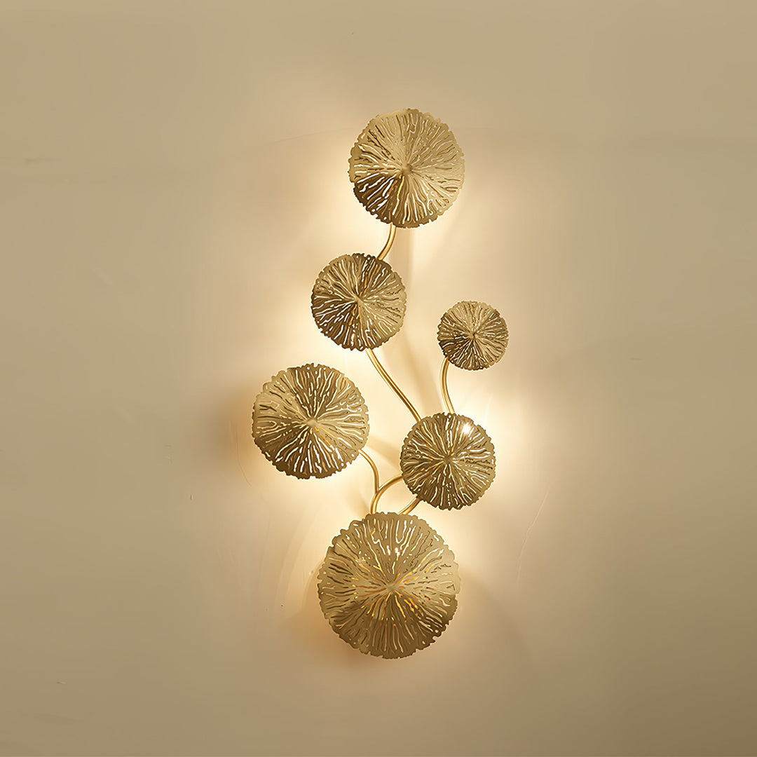 Lotusblad Vägglampa