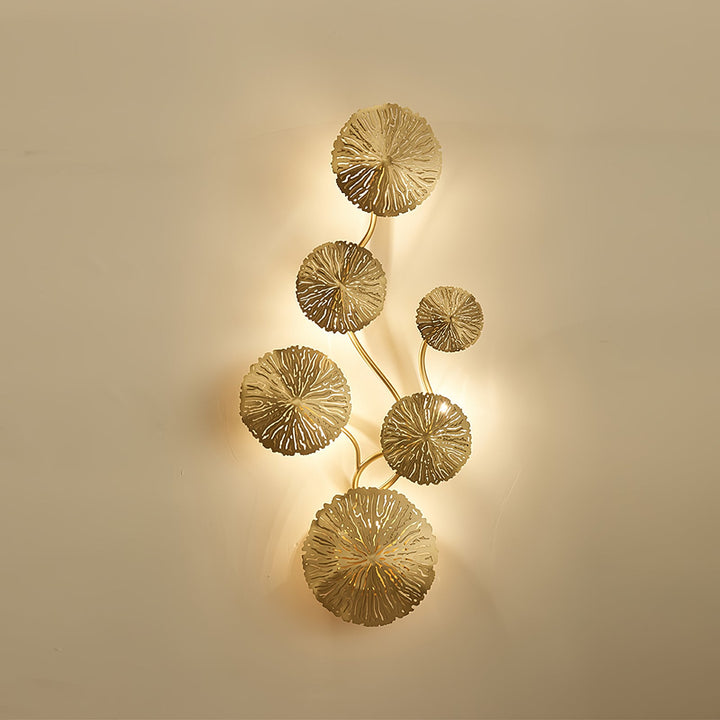 Lotusblad Vägglampa