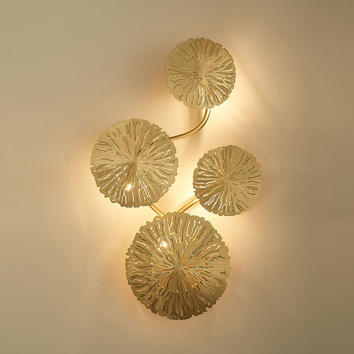 Lotusblad Vägglampa