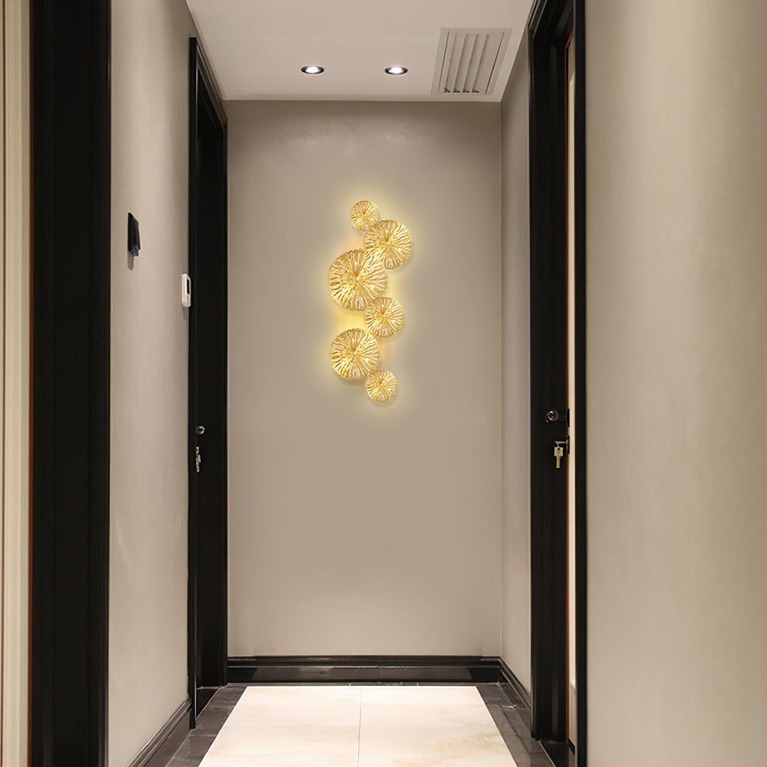 Lotusblad Vägglampa