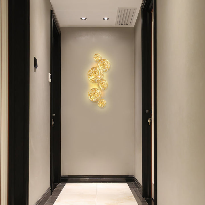 Lotusblad Vägglampa