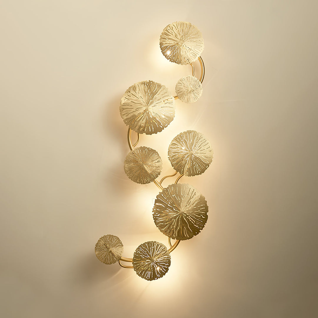 Lotusblad Vägglampa