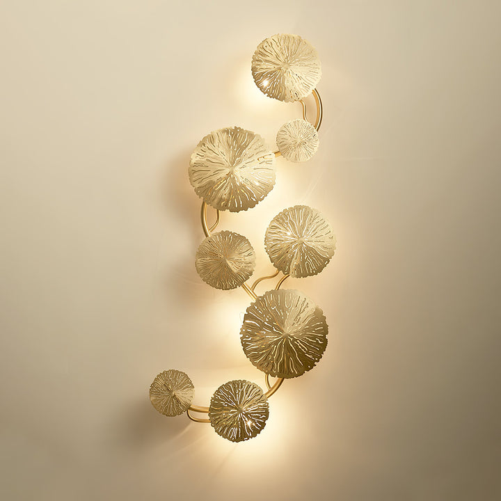 Lotusblad Vägglampa