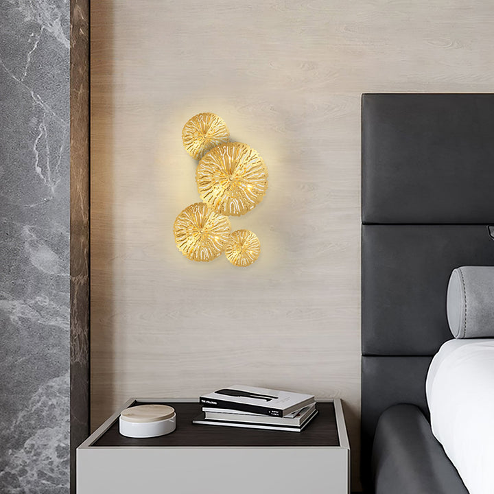 Lotusblad Vägglampa