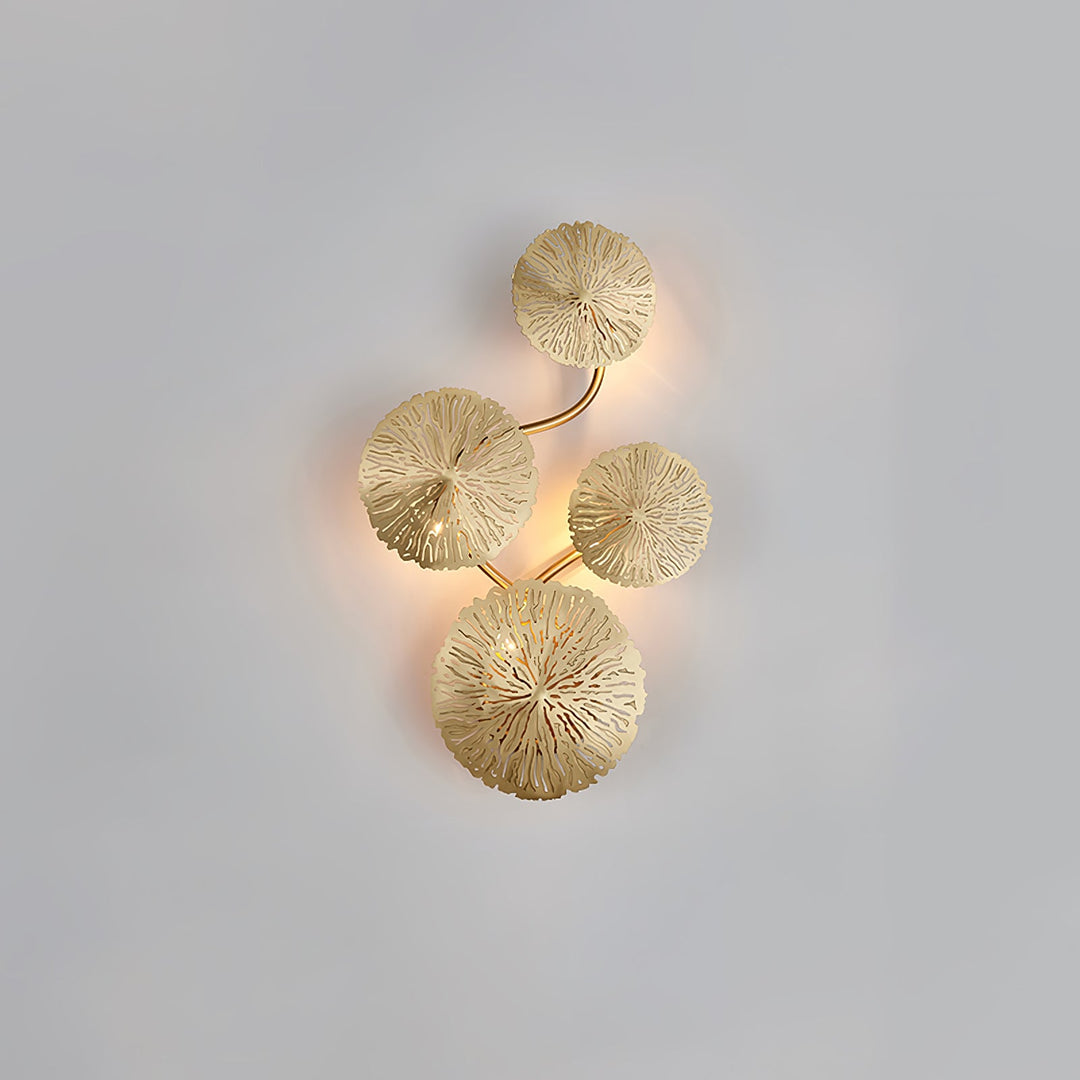 Lotusblad Vägglampa