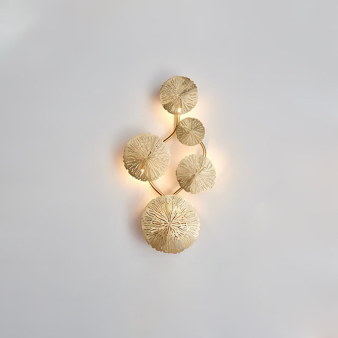 Lotusblad Vägglampa