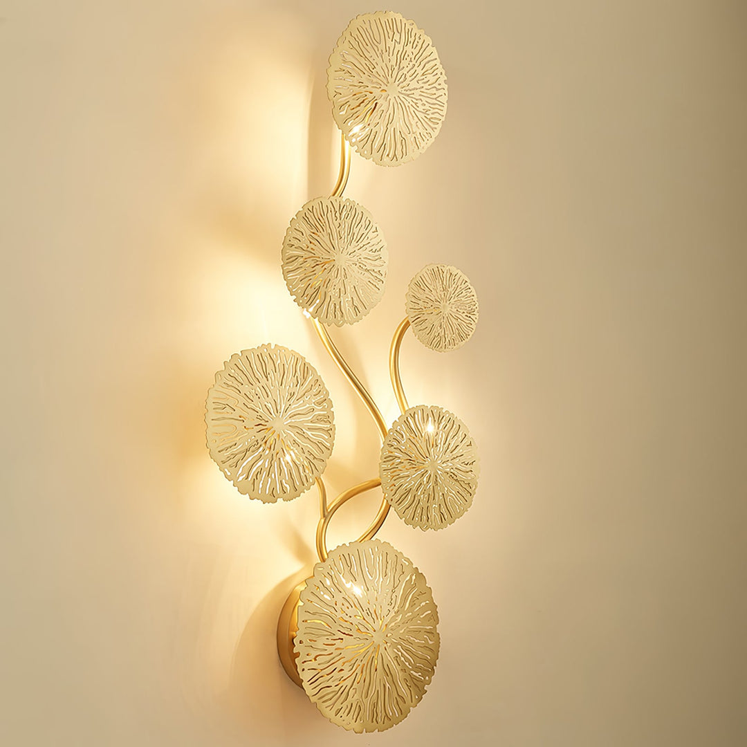Lotusblad Vägglampa