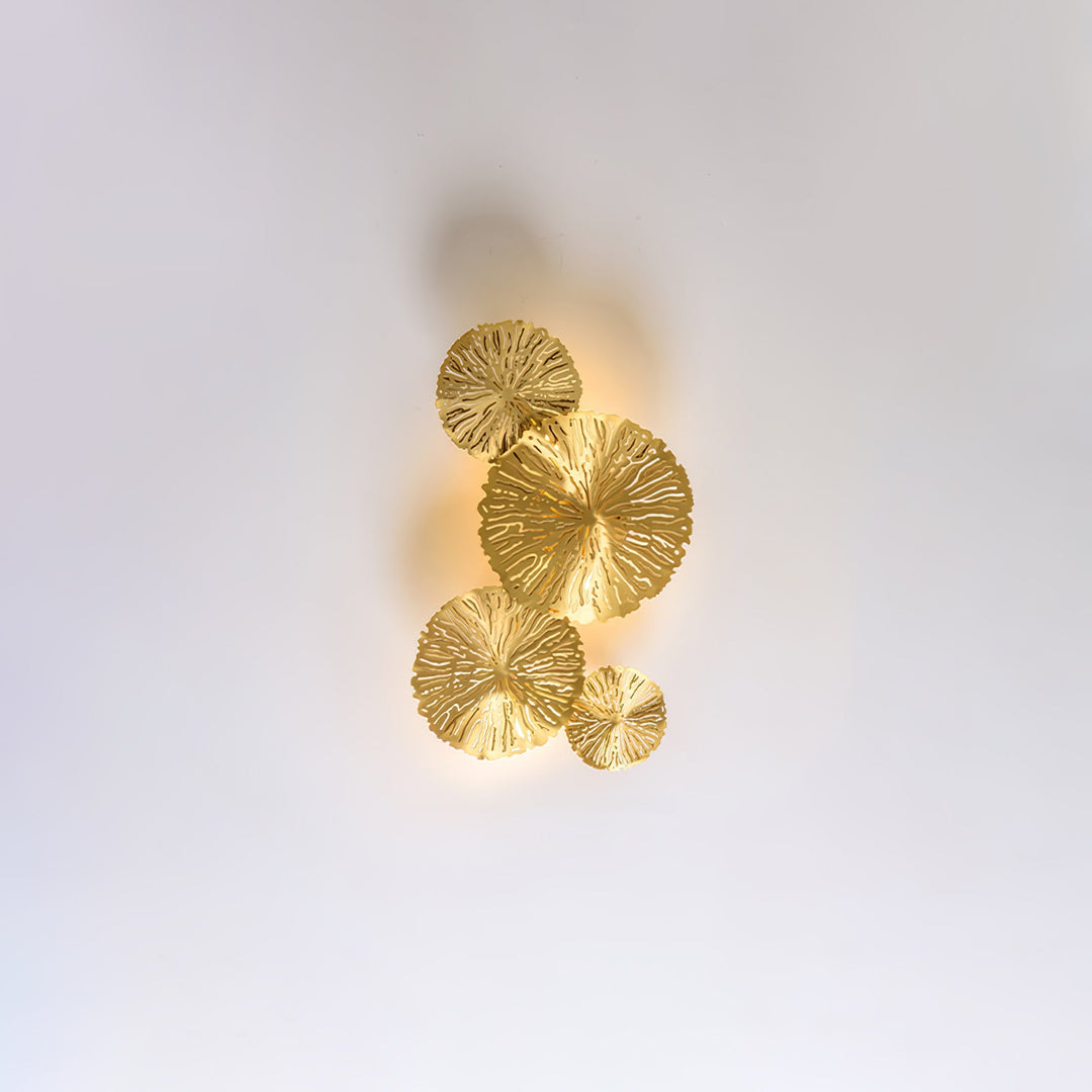 Lotusblad Vägglampa